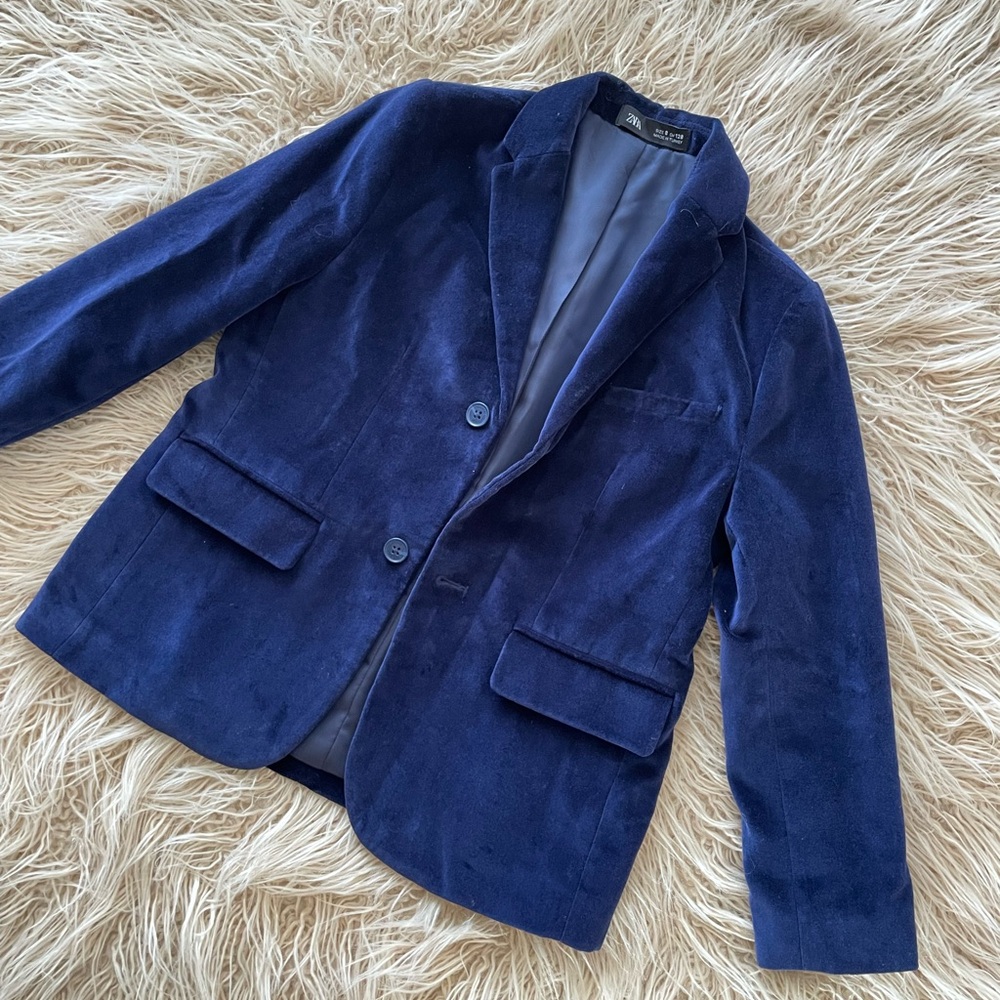 Brooks Brothers Navy Velvet Blazer